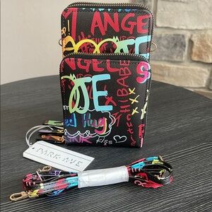 Park Ave. Colorful Graffiti CrossBody Bag